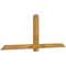 Ekena Millwork Eugene Rough Sawn Timber Gable Bracket, Western Red Cedar, 84"W x 31"H x 4"D x 4"F, 9/12 Pitch GBW084X31X0404EUG00RWR - alternate 4
